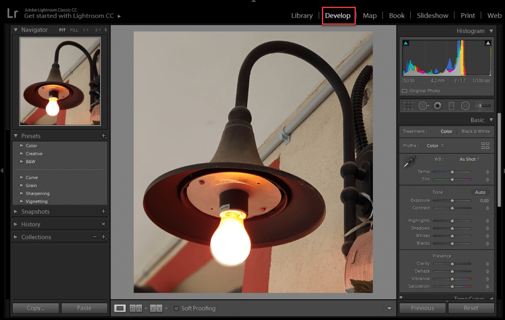 create yourself a preset of your most common adjustment when editing a photo