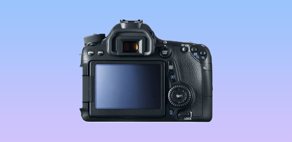 Canon EOS 70D - Rear view