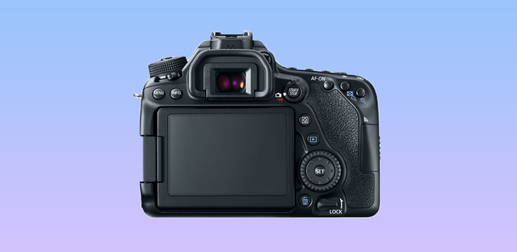 Canon EOS 80D - Rear view