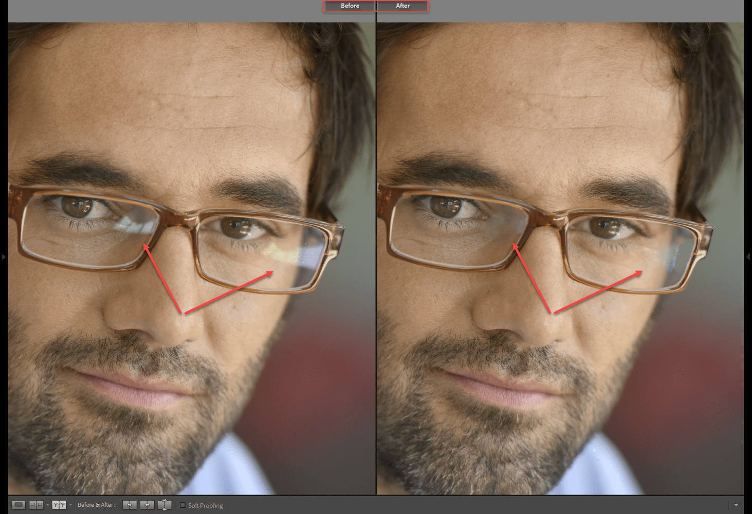 How To Remove Glare From Glasses In Lightroom