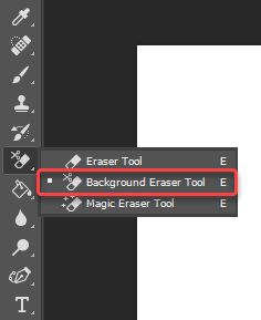 select the Background Eraser Tool