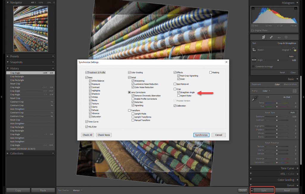 Batch processing to rotate multiple images at once
